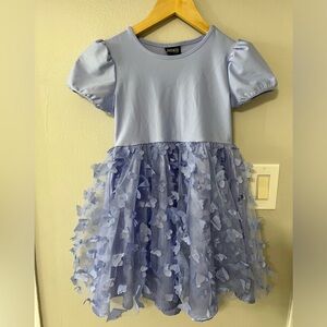 Wicked Paul Tazewell Lavender Floral Tulle Dress Girls M (8)